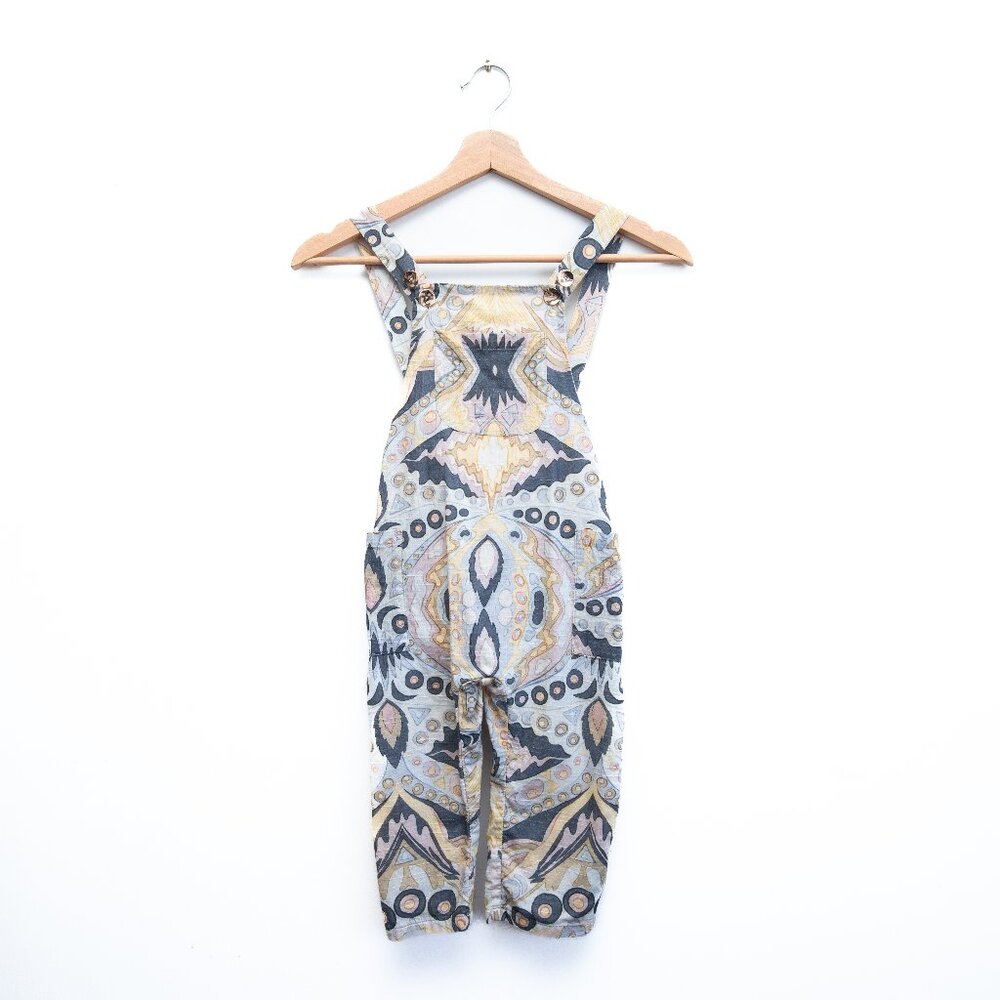 CULT GAIA Kids' Kenji Graphic-print Jumpsuit In White